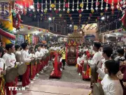 Lễ hội Rằm tháng Giêng Miếu Bà Thiên Hậu thu hút hàng nghìn người cầu an đầu năm