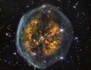 NASA công bố ảnh tinh vân hình não người bay quanh ngôi sao hấp hối