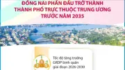 Đồng Nai đặt mục tiêu trở thành thành phố trực thuộc Trung ương trước năm 2035