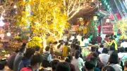 Người dân đổ xô đi chùa cầu an trong dịp Rằm tháng Giêng