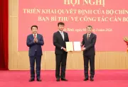 Ninh Bình bổ nhiệm Bí thư Tỉnh ủy mới, đặt mục tiêu phát triển thành phố trực thuộc Trung ương