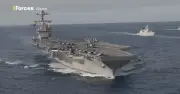 Siêu tàu sân bay Mỹ USS Dwight D. Eisenhower hoạt động gần Iran, thể hiện sức mạnh