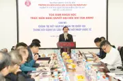 Tọa đàm khoa học bàn về quản trị quốc gia và phát triển bền vững theo Nghị quyết Đại hội XIV