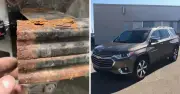 Thợ sửa xe Mỹ sốc khi phát hiện SUV 5 năm tuổi gỉ sét nghiêm trọng, an toàn bị đe dọa