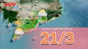 Thời tiết phân hóa rõ rệt: Bắc Bộ mưa dông, Nam Bộ nắng nóng gay gắt