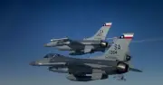 Tiêm kích F-16C Hàn Quốc rơi khi huấn luyện đêm, phi công thoát nạn an toàn