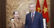 Tổng Bí thư Việt Nam khẳng định ưu tiên cao cho quan hệ với Campuchia
