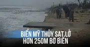 Triều Cường Đang Cao, Bến Mỹ Thủy Sạt Lở Hơn 250m Bờ Biển