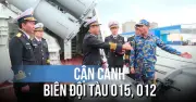 Tàu 015 và 012 tích cực chuẩn bị cho tuần tra liên hợp trên biển