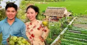 Vợ chồng trẻ bỏ phố về quê, xây khu vườn 3.000m² đẹp như mơ ở An Giang