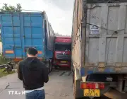 Va chạm liên hoàn 4 ô tô trên đường Hồ Chí Minh, giao thông ùn ứ nhiều giờ