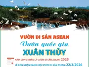 Vườn Quốc gia Xuân Thủy: Điểm sáng di sản ASEAN tại Nam Định