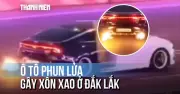 Xôn xao clip ô tô tăng ga phun lửa trên đại lộ ở Đắk Lắk