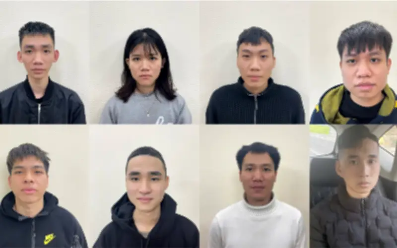 8 đối tượng bị khởi tố về tội rửa tiền, liên quan đường dây lừa đảo ở Campuchia