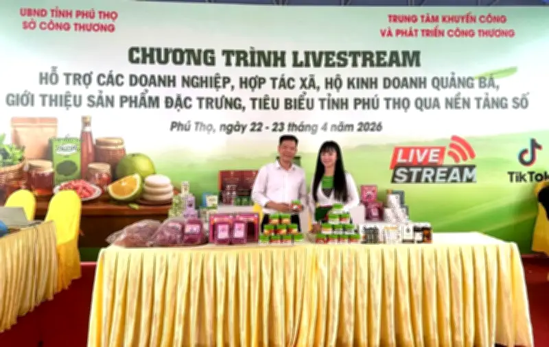 Đưa đặc sản Phú Thọ lên sóng livestream, chốt hơn 700 đơn hàng trong 1 giờ