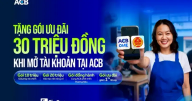 ACB Triển Khai Gói Ưu Đãi 30 Triệu Đồng, Hỗ Trợ Hộ Kinh Doanh Chuyển Đổi Số
