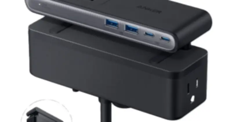 Anker Nano Power Strip: Giải Pháp Gọn Gàng Cho Bàn Làm Việc Với Thiết Kế Kẹp Thông Minh