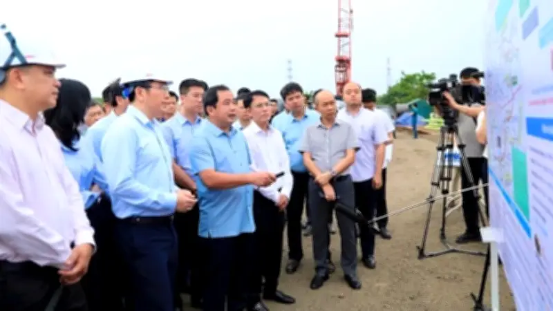 Bí thư Hà Nội Trần Đức Thắng kiểm tra, đốc thúc tiến độ các dự án giao thông trọng điểm