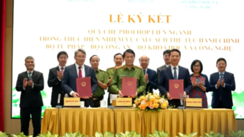 Ba Bộ ký kết Quy chế phối hợp liên ngành thúc đẩy cải cách thủ tục hành chính