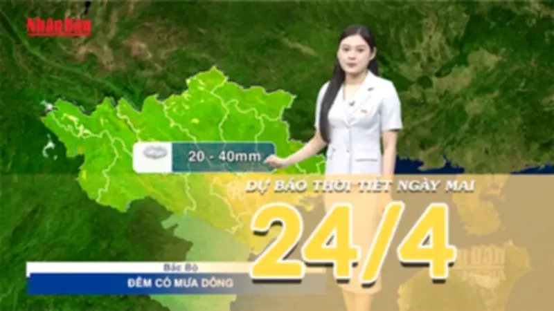 Bắc Bộ mưa rào, Trung Bộ chấm dứt nắng nóng, Nam Bộ nắng nóng