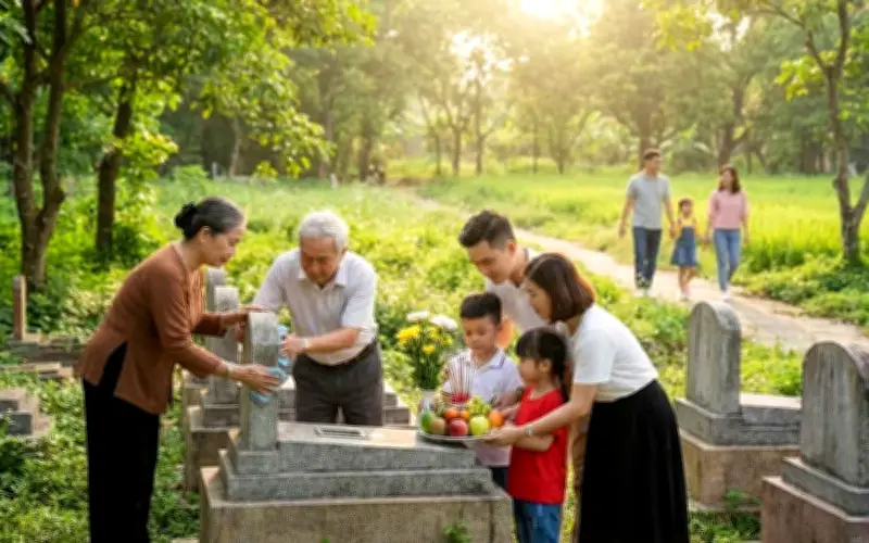 Bài học bất kính ở nghĩa trang dịp Thanh minh: Cảnh tỉnh về văn hóa ứng xử