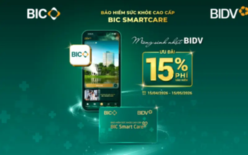 BIC SmartCare: Bảo hiểm sức khỏe cao cấp với quyền lợi vượt trội cho khách hàng BIDV