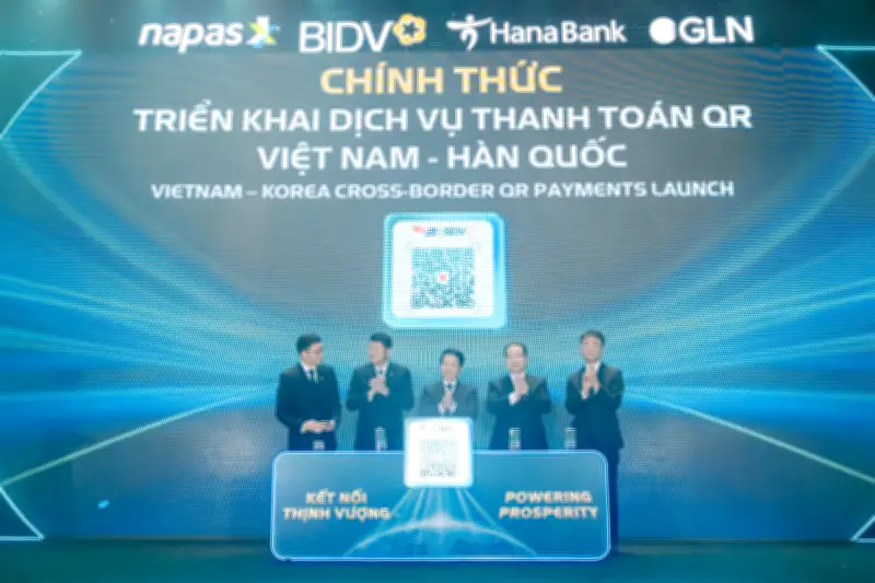 BIDV, Hana Bank và đối tác triển khai thanh toán QR Việt Nam - Hàn Quốc