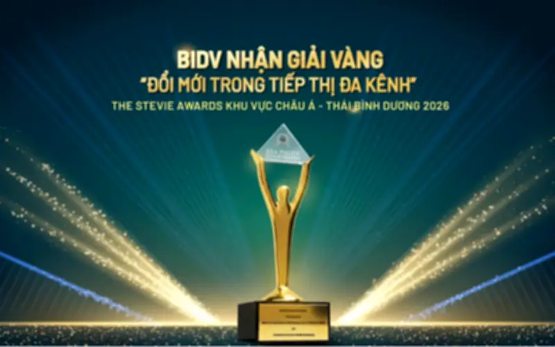 BIDV Đoạt Giải Vàng Stevie Awards Về Truyền Thông Giáo Dục Tài Chính
