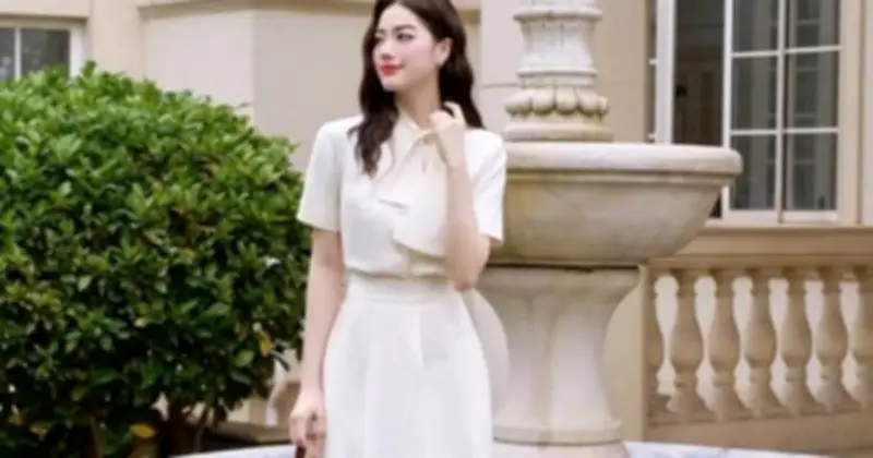 Biến tấu đầm trắng xẻ tà: Từ dạo phố đến tiệc tối sang trọng