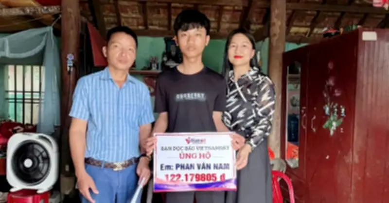 Bạn đọc giúp em Phan Văn Nam ở Hà Tĩnh hơn 122 triệu đồng