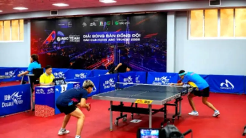 Bốn đội xuất sắc vào bán kết Giải Bóng bàn đồng đội TP.HCM 2026