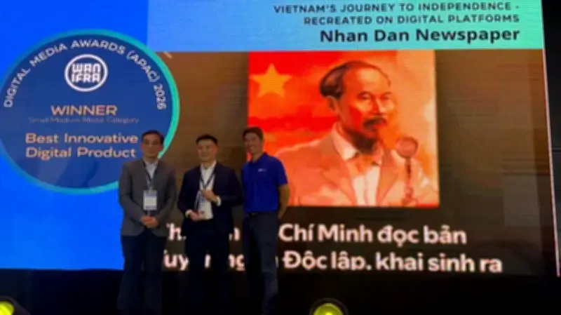 Báo Nhân Dân giành cú đúp giải thưởng tại Giải Báo chí Kỹ thuật số Châu Á 2026
