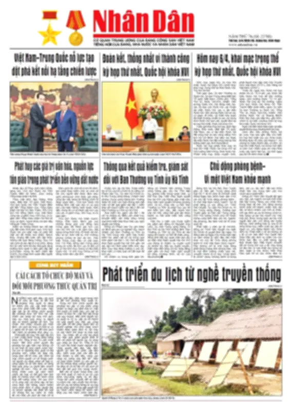 Báo Nhân Dân số 25708: Định hướng phát triển đất nước và đời sống nhân dân