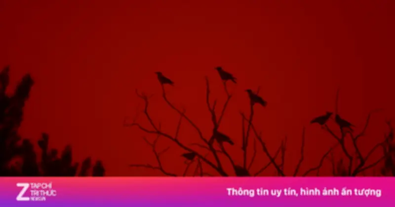 Bầu trời Hy Lạp chuyển đỏ sẫm 'như tận thế' trước lễ Phục sinh do bụi Sahara