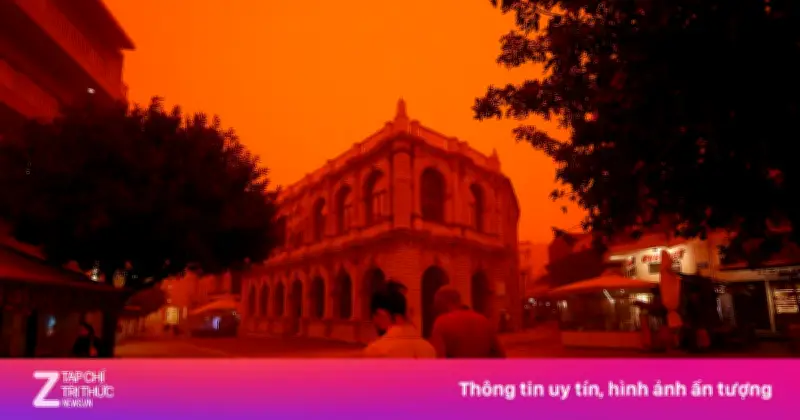 Bầu Trời Hy Lạp Đỏ Rực 'Như Tận Thế' Do Bụi Sahara Tràn Vào