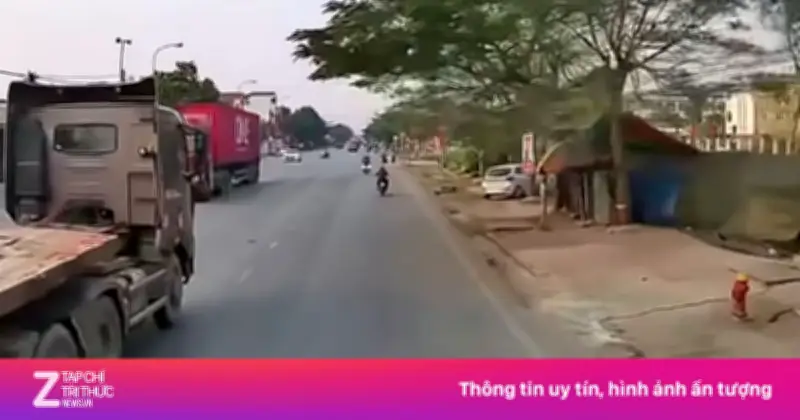 Cô gái thoát chết thần kỳ sau khi bị container kéo lê hàng trăm mét trên Quốc lộ 10