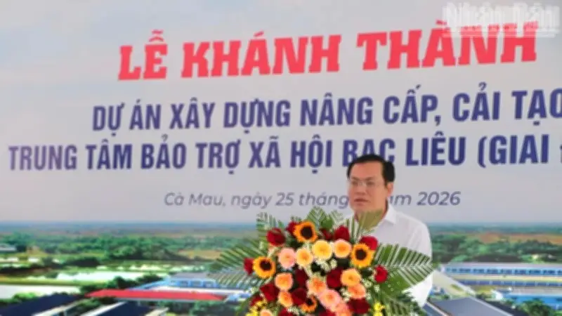 Cà Mau khánh thành Trung tâm Bảo trợ xã hội giai đoạn 2