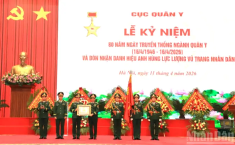 Cục Quân y đón nhận danh hiệu Anh hùng Lực lượng vũ trang nhân dân nhân kỷ niệm 80 năm thành lập