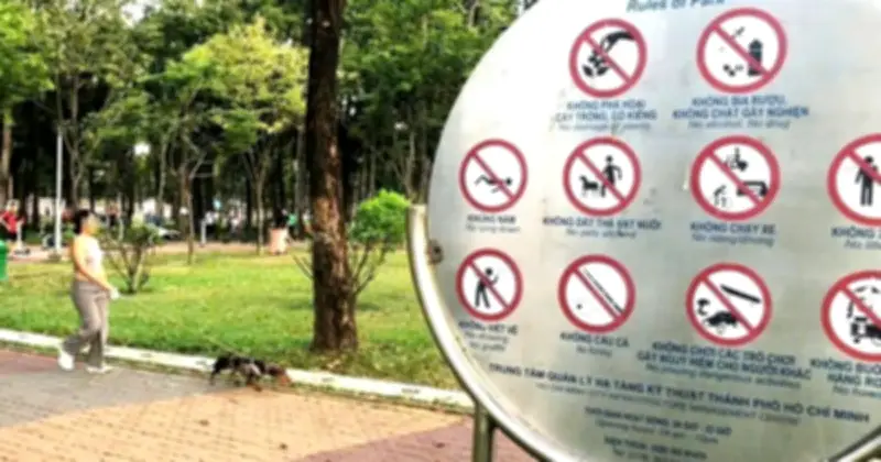 Chó không rọ mõm: Nỗi lo rình rập người đi bộ tại công viên