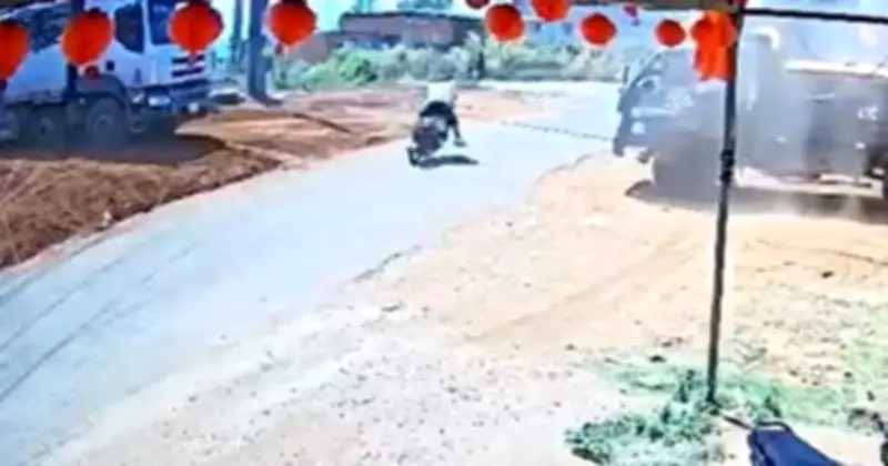 Chú rể Đắk Lắk gặp nạn ngày cưới vì dây cáp xe tải căng ngang đường