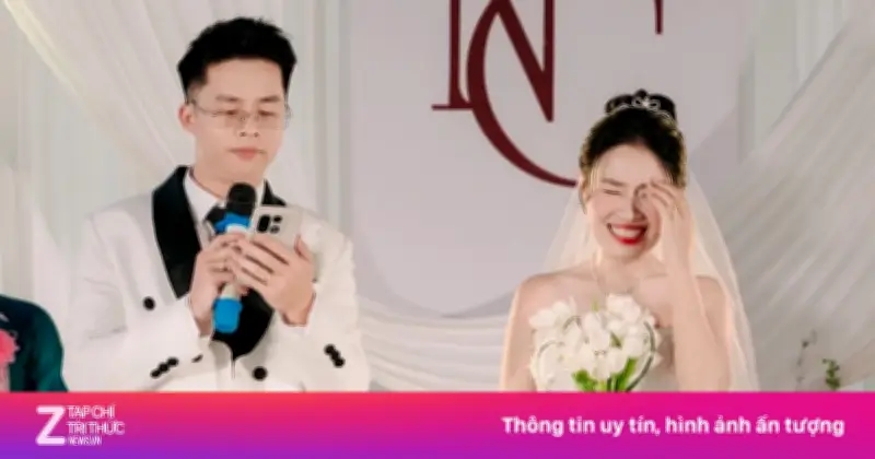 Chú rể Trung Quốc phát biểu tiếng Việt 'vật vã' khiến hôn trường cười nghiêng ngả