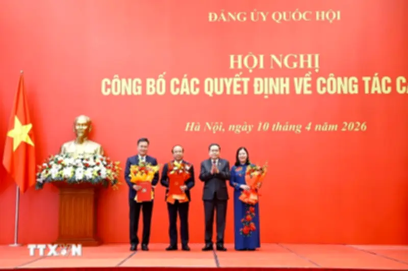 Chủ tịch Quốc hội trao quyết định chỉ định Bí thư Đảng ủy 3 cơ quan của Quốc hội