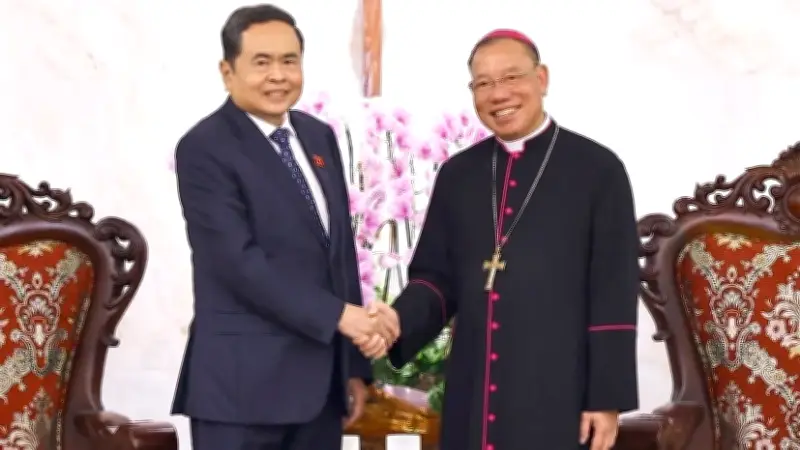 Chủ tịch Quốc hội Trần Thanh Mẫn chúc mừng Tổng Giáo phận Hà Nội, ghi nhận đóng góp của đồng bào Công giáo