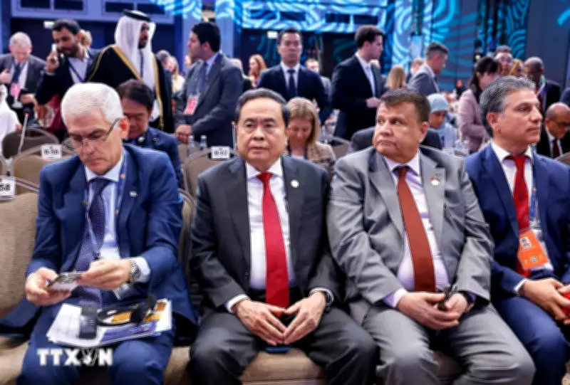 Chủ tịch Quốc hội Trần Thanh Mẫn dẫn đầu đoàn Việt Nam dự lễ khai mạc IPU-152