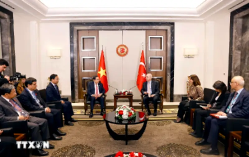Chủ tịch Quốc hội Trần Thanh Mẫn hội kiến Chủ tịch Quốc hội Thổ Nhĩ Kỳ