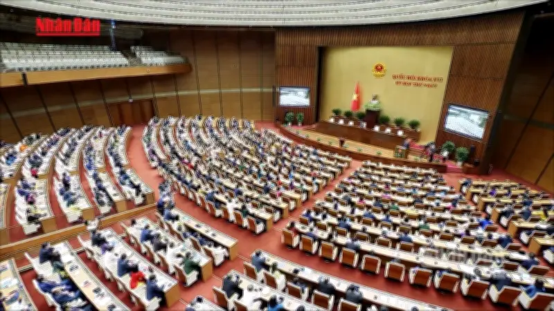 Chủ tịch Quốc hội Trần Thanh Mẫn và Tổng Bí thư Tô Lâm phát biểu tại kỳ họp Quốc hội khóa 16