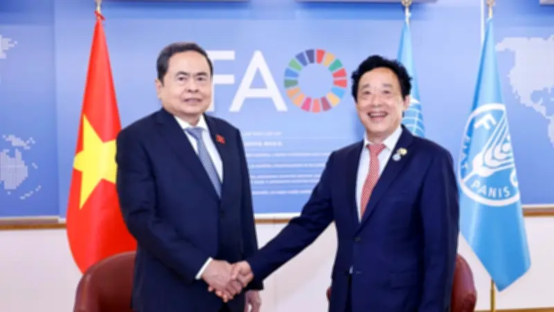 Chủ tịch Quốc hội Trần Thanh Mẫn đề xuất hợp tác với FAO về nông nghiệp bền vững