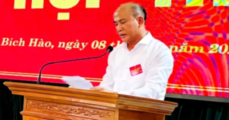 Chủ tịch xã Bích Hào, Nghệ An xin từ chức vì lý do sức khỏe