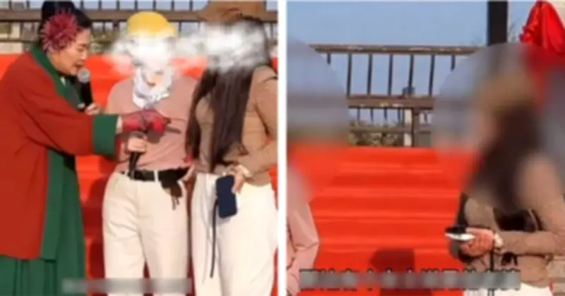 Chồng giả độc thân đi hẹn hò, vợ bất ngờ xuất hiện bóc mẽ trên sân khấu Trung Quốc