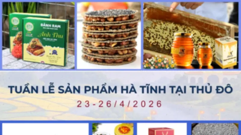 Chương trình 'Sức sống hàng Việt' giới thiệu đặc sản Hà Tĩnh tại Hà Nội trước dịp lễ